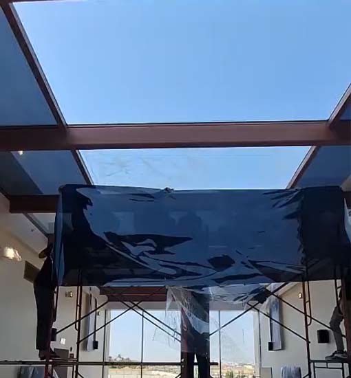 عزل حراري للزجاج ونوافذ المباني